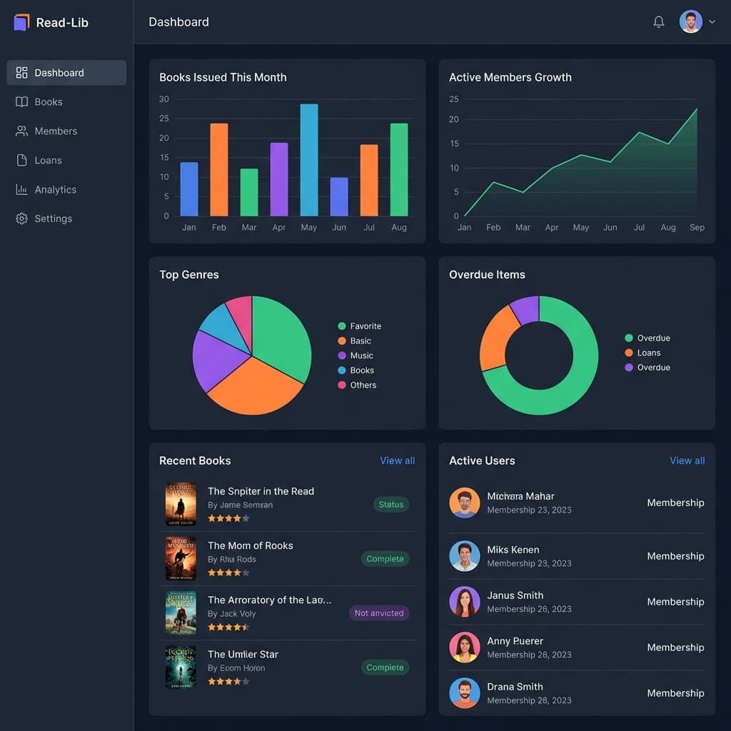 Read Your Lib Dashboard